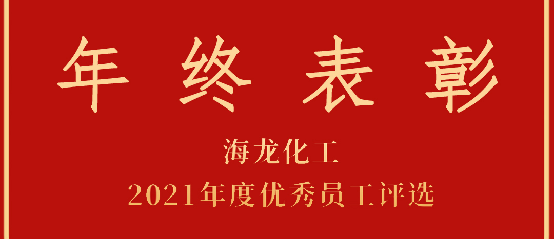 <strong>表彰！海龍化工2021年度優(yōu)秀員工優(yōu)秀部門評選</strong>